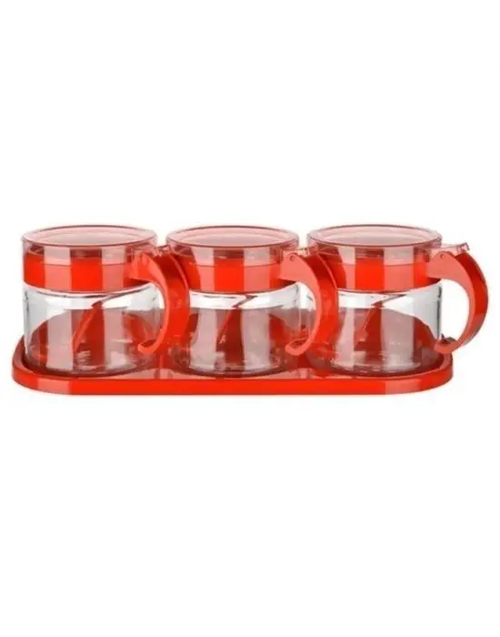 Omarı Hava Sızdırmaz Kapaklı Baharatlık Seti