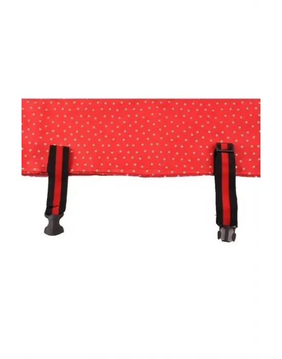 Omarı Kemerli Yıldız Desenli Bebek Emzirme Önlüğü Örtüsü