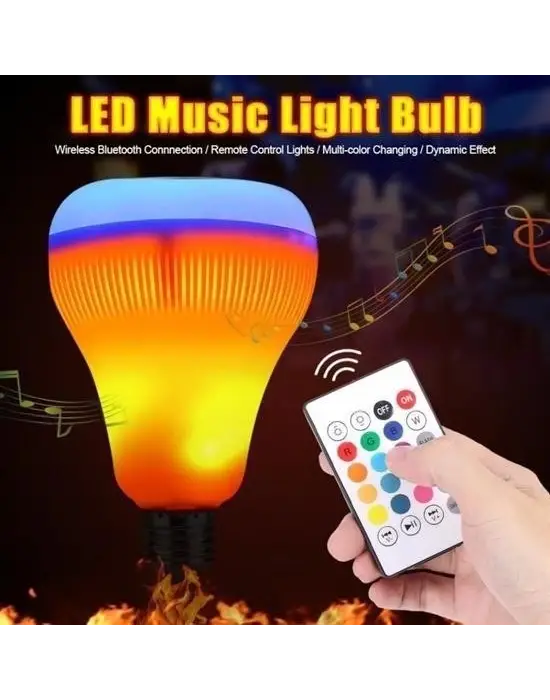 Omarı Bluetooth Kumandalı Hoparlör Ampul LD-37