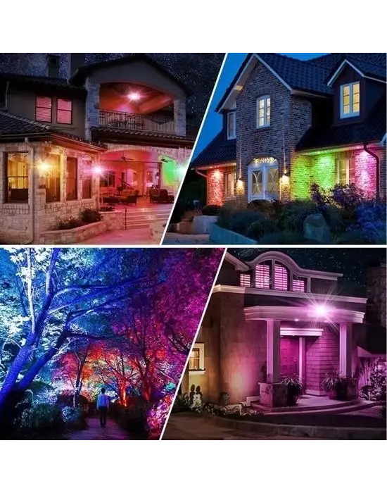 Omarı Renkli RGB Led Panel Işık - Dış Cephe Aydınlatması