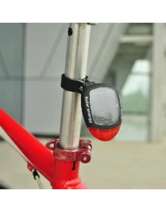 Omarı Güneş Enerjili Bisiklet Kuyruk Lambası