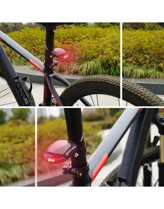 Omarı Güneş Enerjili Bisiklet Kuyruk Lambası