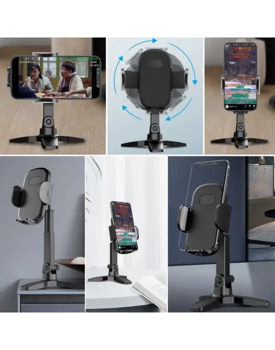 Omarı Derece Dönebilen Masaüstü Telefon Standı