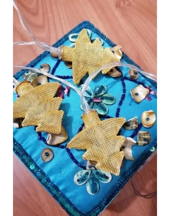 Omarı Metal Örgülü Günışığı Şerit Led Işık Zinciri