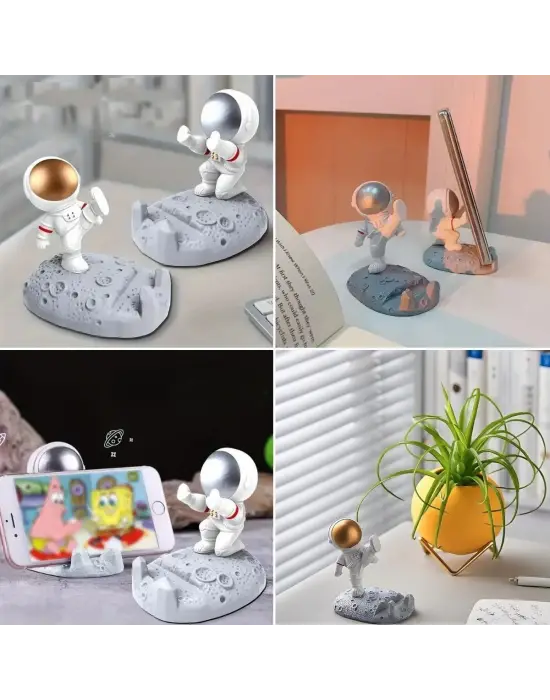 Omarı Mobil Cihazlar İçin Astronot Modeli Tutucu Stand