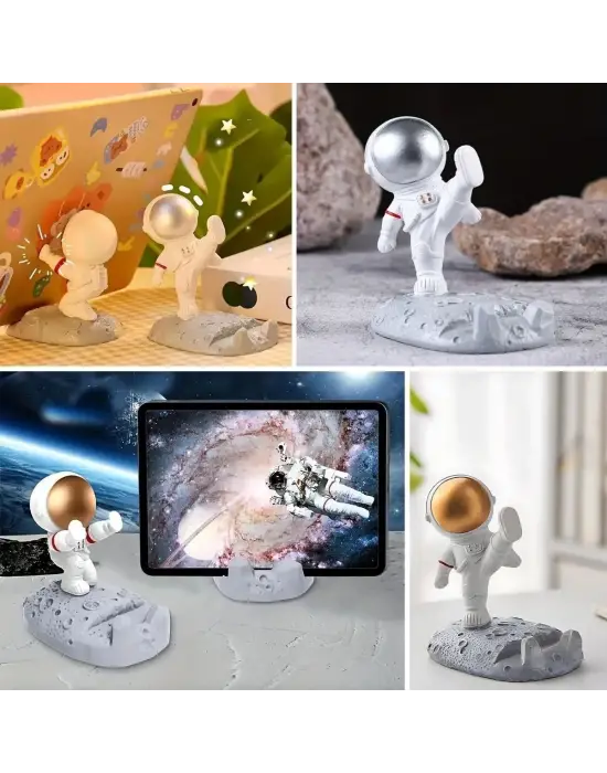 Omarı Mobil Cihazlar İçin Astronot Modeli Tutucu Stand