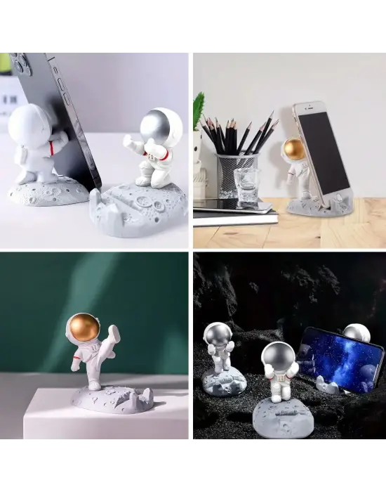 Omarı Mobil Cihazlar İçin Astronot Modeli Tutucu Stand