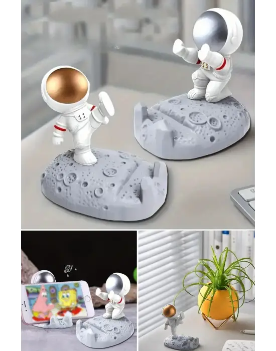 Omarı Mobil Cihazlar İçin Astronot Modeli Tutucu Stand