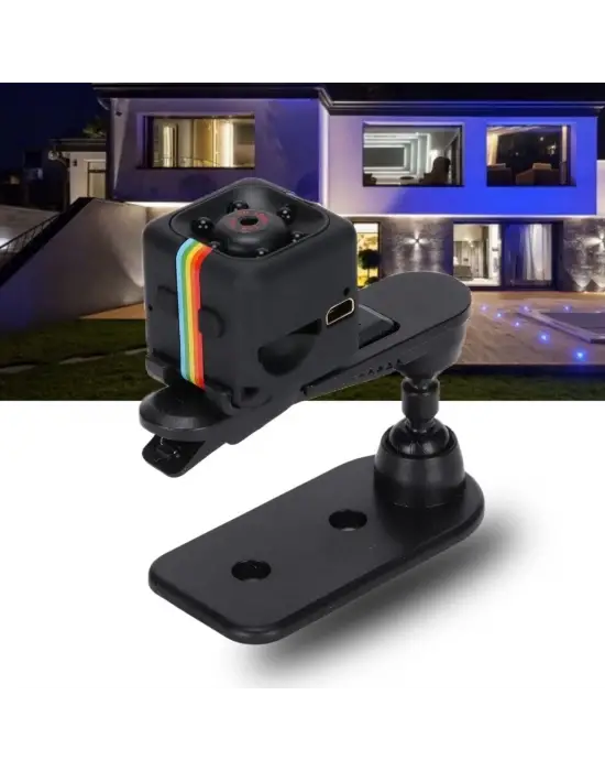 Omarı Mini Boy Küp Tipi Gece Görüşlü Güvenlik Kamerası