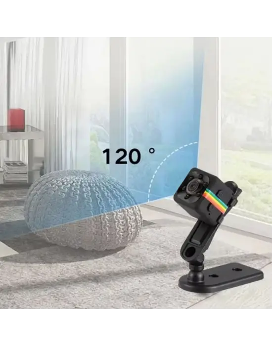 Omarı Mini Boy Küp Tipi Gece Görüşlü Güvenlik Kamerası