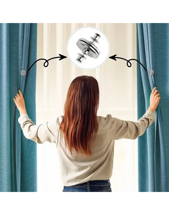 Omarı Perde ve Kumaş Tutturma Mıknatısı - Pratik Çözüm