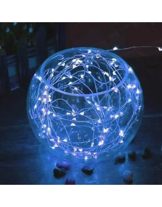 Omarı 5 Metre Dekoratif Peri Led Beyaz Aydınlatma Lambası