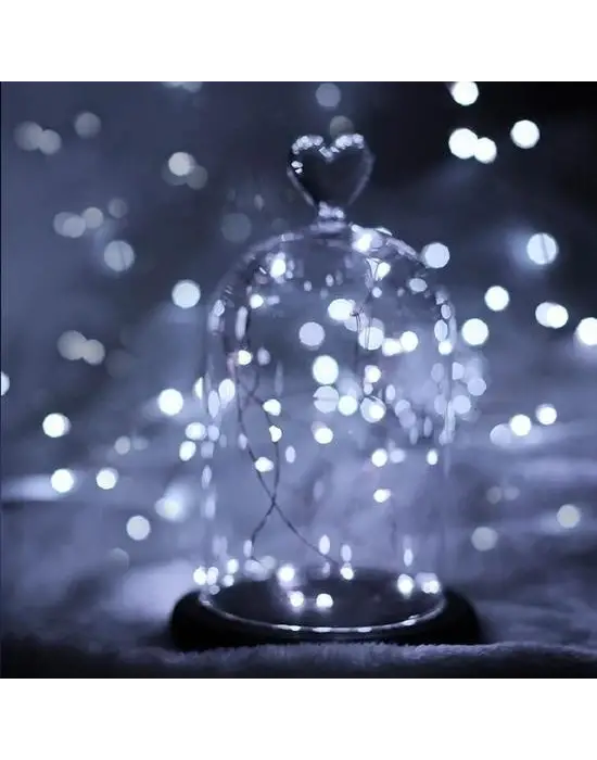 Omarı 5 Metre Dekoratif Peri Led Beyaz Aydınlatma Lambası