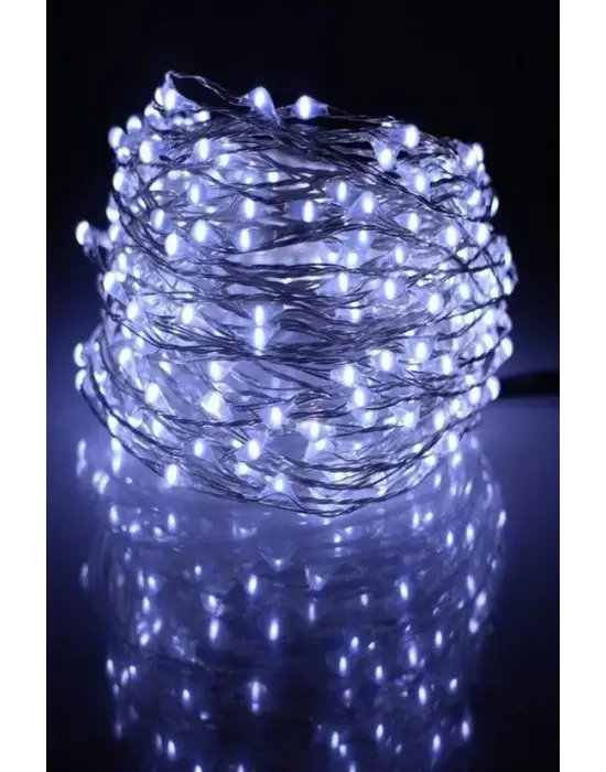 Omarı 5 Metre Dekoratif Peri Led Beyaz Aydınlatma Lambası