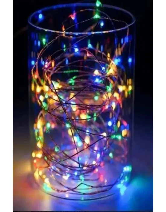 Omarı RGB Pilli Peri Led Işık 3 Metre - Dekoratif Gaming Aydınlatma