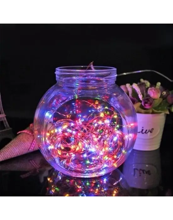 Omarı RGB Pilli Peri Led Işık 3 Metre - Dekoratif Gaming Aydınlatma