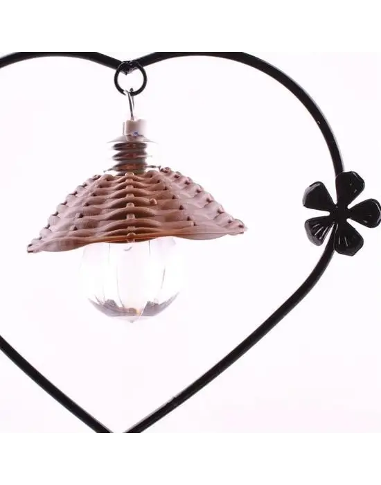 Omarı Romantik Çift Temalı Büyük Boy Dekoratif Ahşap Biblo Işıkla