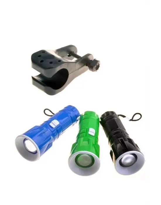 Omarı Zoomlu Pilli Ledli Bisiklet Ön Farı