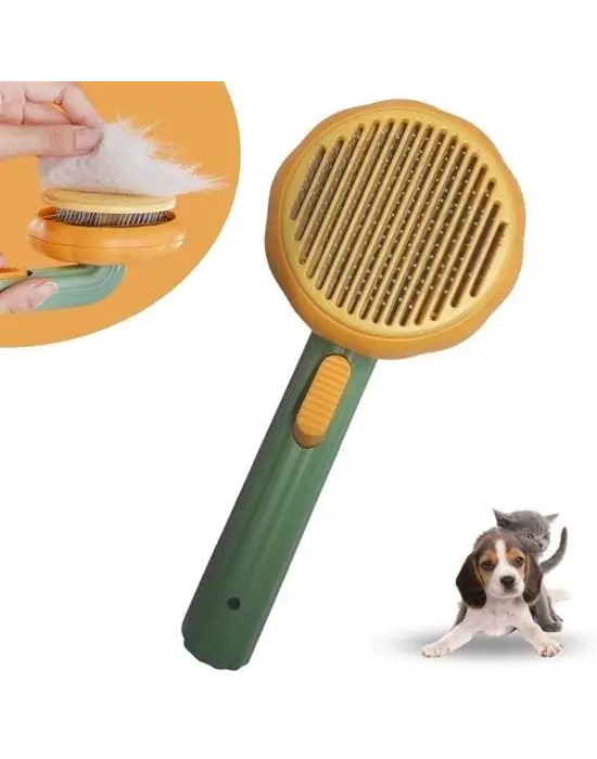 Omarı Çok Amaçlı Yeşil Pet Fırçası - Evcil Hayvan Bakımı için Ideal