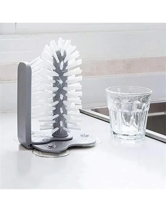 Omarı Pratik Vantuzlu Elde Bulaşık Fırçası