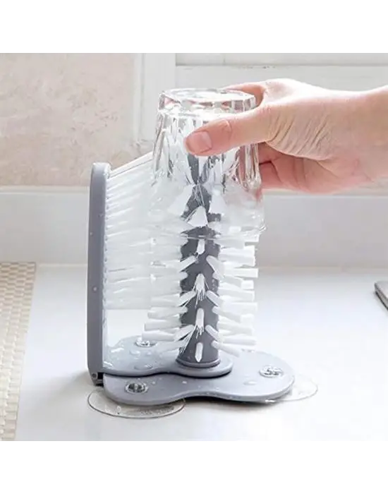 Omarı Pratik Vantuzlu Elde Bulaşık Fırçası