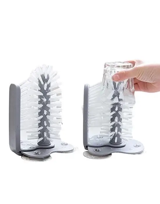 Omarı Pratik Vantuzlu Elde Bulaşık Fırçası