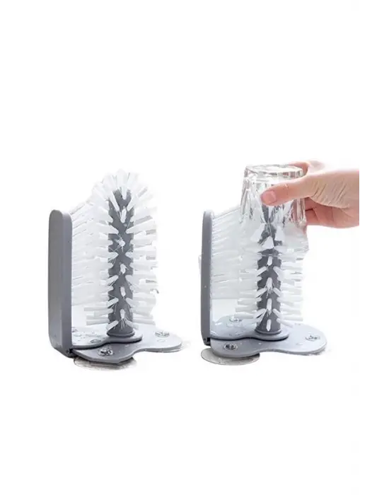 Omarı Pratik Vantuzlu Elde Bulaşık Fırçası