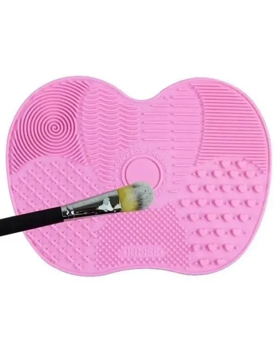 Omarı Pratik Makyaj Fırçası Temizleme Matı - Kolay Kullanım Özelliği