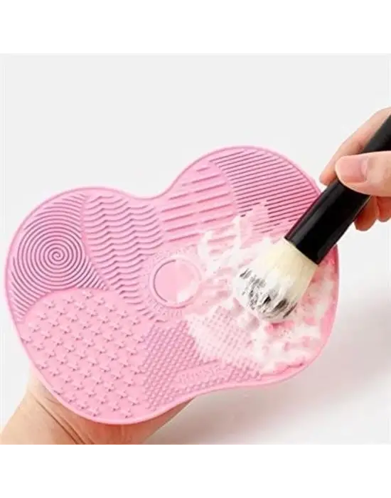 Omarı Pratik Makyaj Fırçası Temizleme Matı - Kolay Kullanım Özelliği