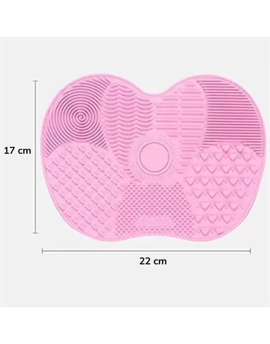 Omarı Pratik Makyaj Fırçası Temizleme Matı - Kolay Kullanım Özelliği