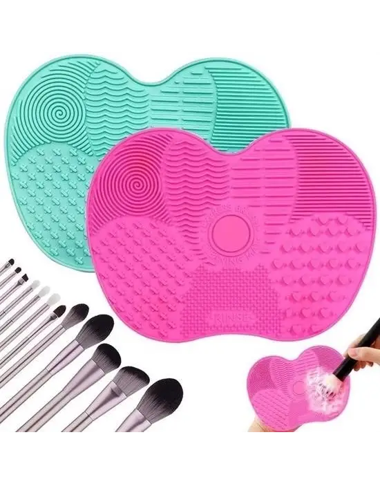 Omarı Pratik Kolay Makyaj Fırçası Temizleme Matı