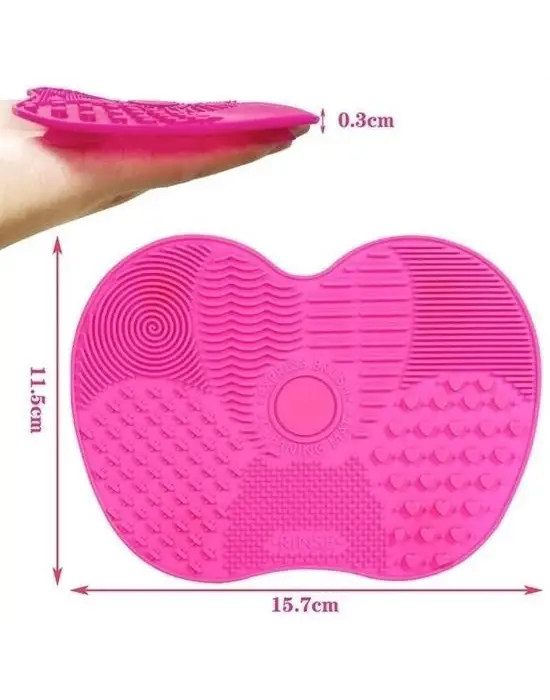 Omarı Pratik Kolay Makyaj Fırçası Temizleme Matı