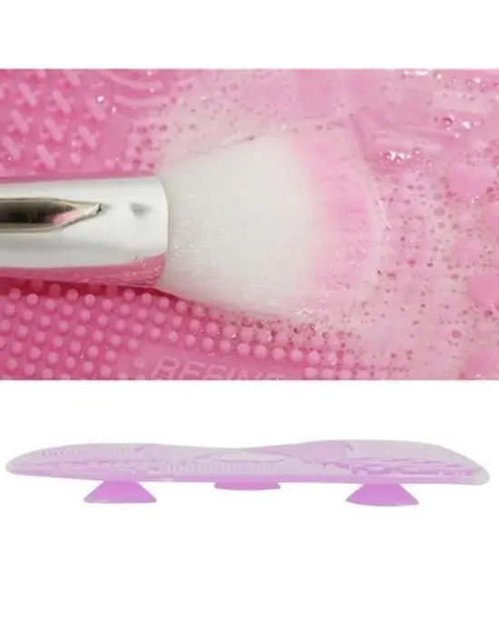 Omarı Pratik Kolay Makyaj Fırçası Temizleme Matı