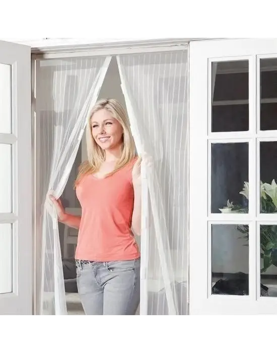 Omarı Pratik Manyetik Mıknatıslı Beyaz Kapı Pencere Sinekliği