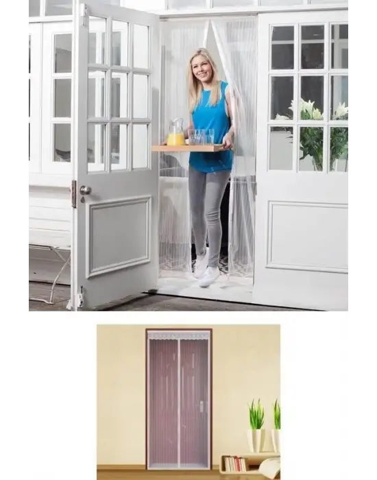 Omarı Pratik Manyetik Mıknatıslı Beyaz Kapı Pencere Sinekliği