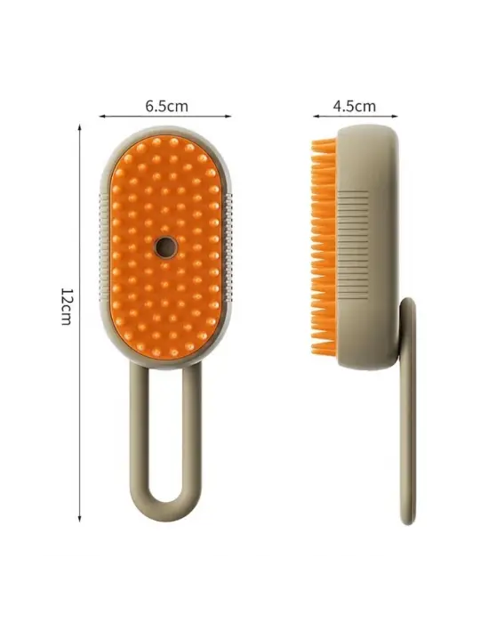 BUFFER®  Saplı Su Püskürtmeli Kedi Köpek Fırçası Masaj Etkili Tüy Toplama Tarağı