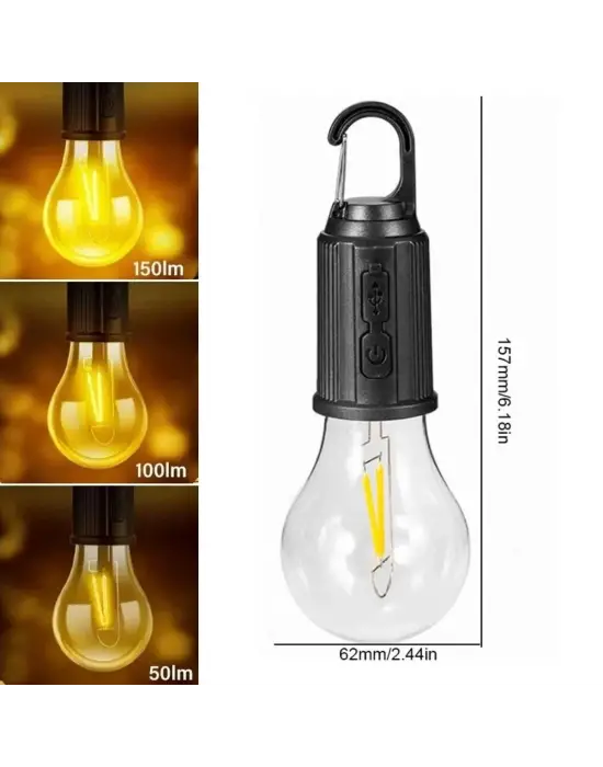 Omarı Şarj Edilebilir LED Kamp Lambası Online Satın Al