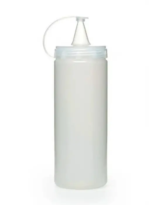 Omarı Şeffaf Kapaklı Sızdırmaz Yağlık ve Sosluk Şişesi - 400 ml