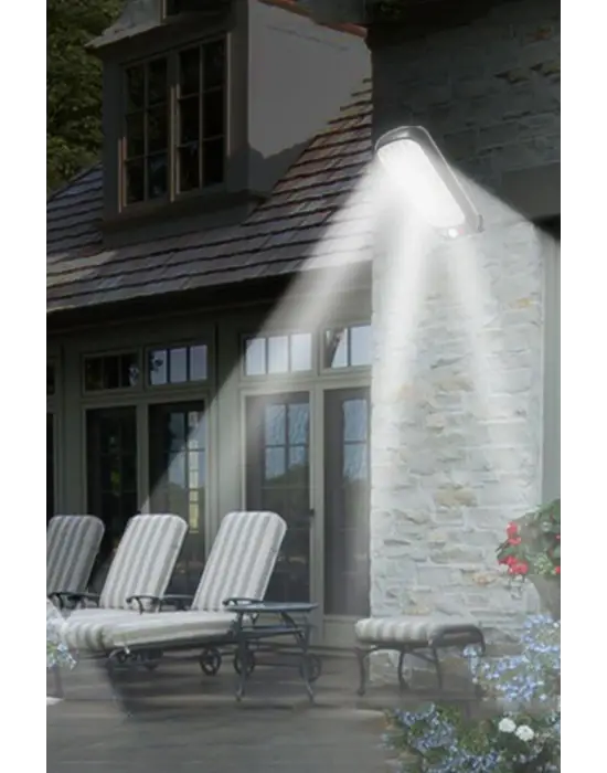 Omarı Güneş Enerjisiyle Şarj Olan Duvara Monte Solar Aydınlatma