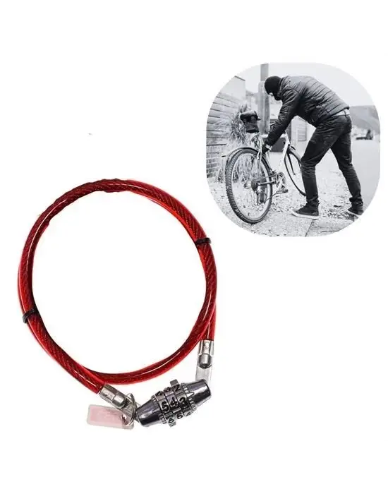 Omarı Şifreli ve Dayanıklı Bisiklet Kilidi