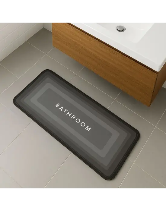 Omarı Sihirli Su Emici Kaymaz Tabanlı Uzun Paspas 40* cm