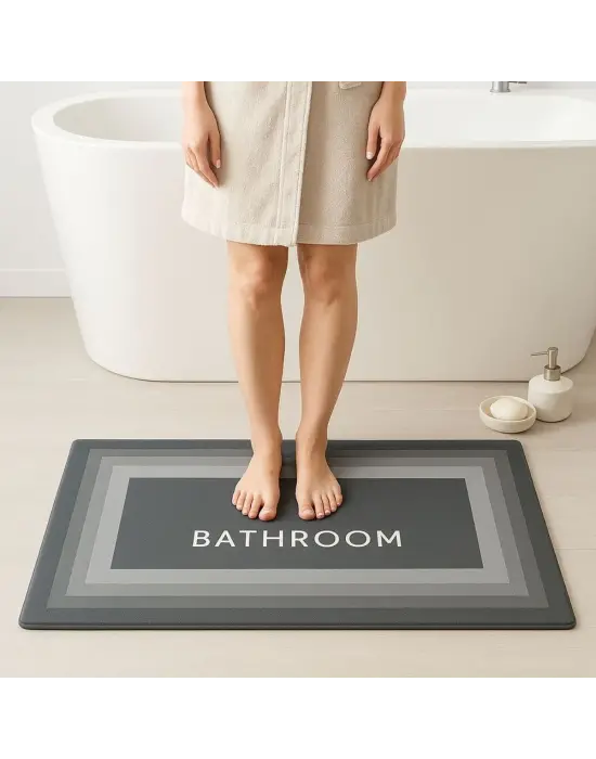 Omarı Sihirli Su Emici Kaymaz Tabanlı Uzun Paspas 40* cm