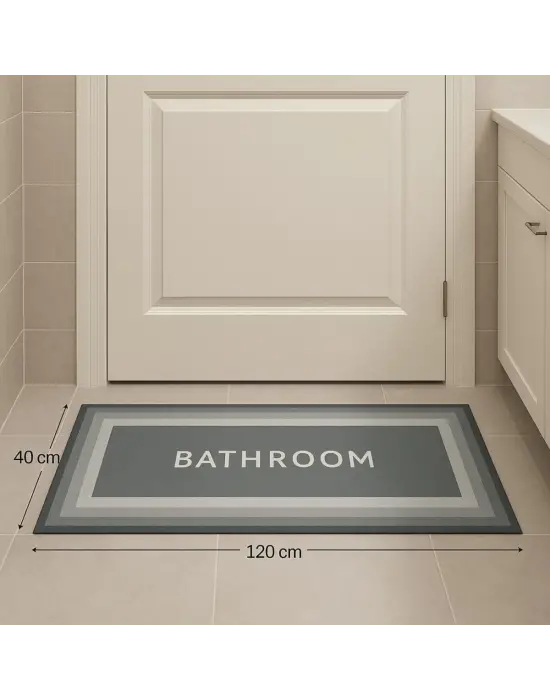 Omarı Sihirli Su Emici Kaymaz Tabanlı Uzun Paspas 40* cm