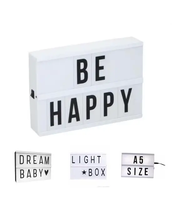 Omarı Modern Sinematik Lightbox Dekorasyon Aydınlatma Aksesuarı