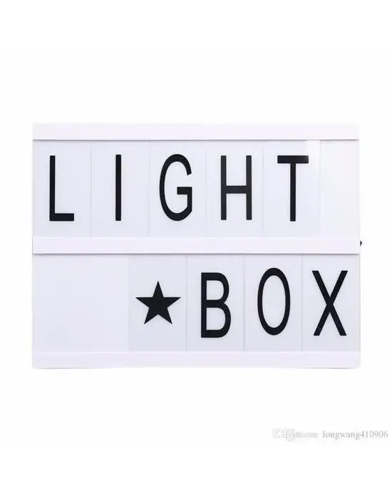 Omarı Modern Sinematik Lightbox Dekorasyon Aydınlatma Aksesuarı