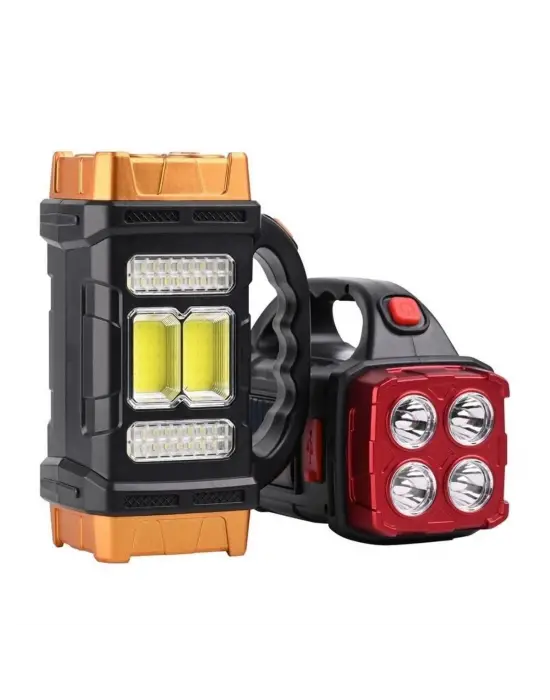 Omarı Taşınabilir Solar ve USB Şarjlı Çalışma Işığı - Su Geçirmez LED El Feneri