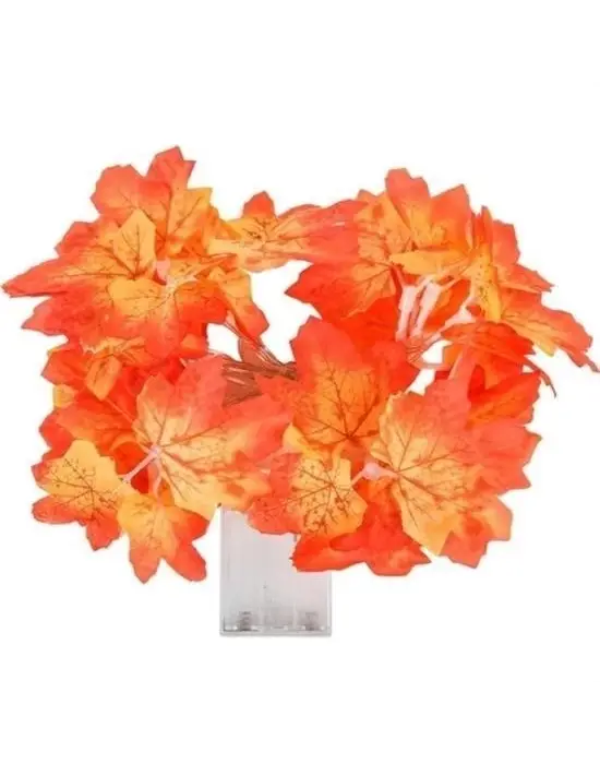BUFFER® Sonbahar Konseptli Dekoratif Yaprak Desenli Şerit Led Gece Lamabası