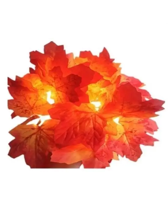 BUFFER® Sonbahar Konseptli Dekoratif Yaprak Desenli Şerit Led Gece Lamabası