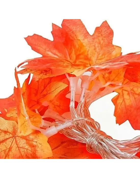 BUFFER® Sonbahar Konseptli Dekoratif Yaprak Desenli Şerit Led Gece Lamabası