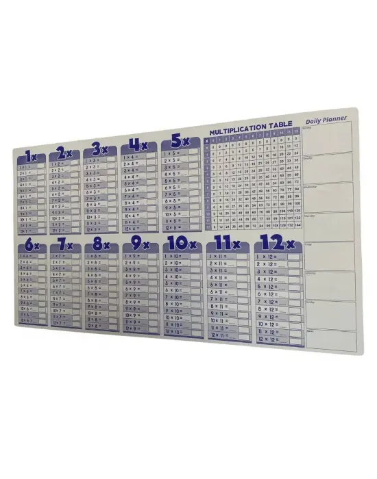 Omarı Akıllı Statik Çarpım Tablosu 100x56 cm - Eğitici Yazılım ve Silgili Kalem ile